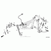 Схема узла: Подставка для Honda ST1300 Pan-European Police