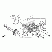 Схема вузла: Side gear case для Honda VFR1200 VFR