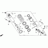 Схема вузла: Амортизатор задній для Honda NT650 Hawk GT
