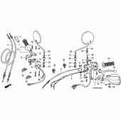 Схема вузла: Switch / cable для Honda XL600 Transalp