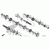 Схема вузла: Трансмісія для Honda CBR1000 CBR1000RR Fireblade