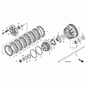 Схема узла: Сцепление для Honda CB1300 Super Four