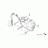 Схема вузла: Права кришка картера для Honda VT600 Shadow VLX