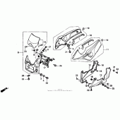 Схема узла: Cowl для Honda VTR250 VTR