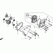 Схема вузла: Водяний насос для Honda VT1100 Shadow ACE Tour