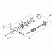 Схема узла: Стартер электрический для Honda ST1300 Pan-European