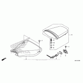Схема вузла: Сидіння для Honda CBR600