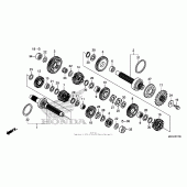 Схема вузла: Трансмісія для Honda CB1100