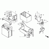 Схема вузла: Акумулятор для Honda CMX250 Rebel