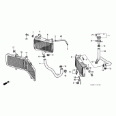 Схема узла: Радиатор для Honda GL1500 Gold Wing Special Edition