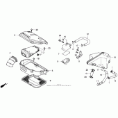 Схема вузла: Повітряний фільтр для Honda VFR750F VFR750R (RC30)