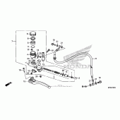 Схема вузла: Циліндр зчеплення для Honda CB1000 CB1000R