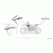 Схема вузла: Mark + Stripe для Honda CRF450 CRF450R