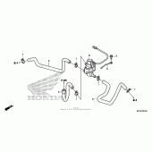 Схема узла: Система вентиляция картера для Honda ST1300 Pan-European