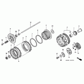 Схема вузла: Зчеплення для Honda VTR1000 Firestorm