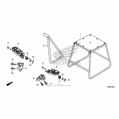 Схема вузла: Stand + step для Honda CRF250 CRF250R