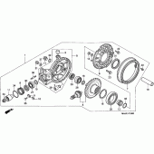 Схема узла: Приводной редуктор (ST1100) для Honda ST1100 Pan-European