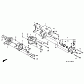 Схема вузла: Водяний насос (VFR750FL / FM / FN / FP) для Honda VFR750F Interceptor