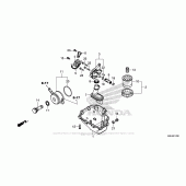 Схема вузла: Масляний насос & Піддон для Honda CBR650F