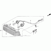 Схема узла: Задний фонарь (Стоп-сигнал) для Honda CB750 Nighthawk