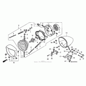 Схема вузла: Headlight (vtx1800f) для Honda VTX1800