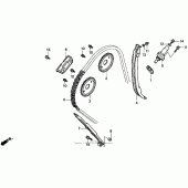 Схема узла: Цепь ГРМ и Натяжитель и Успокоитель для Honda CBR900RR CBR900RR Fireblade