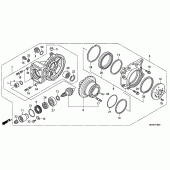 Схема узла: Final driven gear для Honda GL1800 Gold Wing