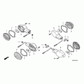 Схема вузла: Поворотники (CB1300 / CB1300A) для Honda CB1300 Super Four