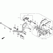 Схема вузла: Задній гальмівний супорт для Honda VFR400