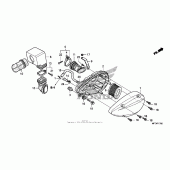 Схема узла: Воздушный фильтр для Honda VT750 Shadow Spirit