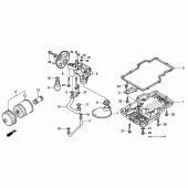 Схема узла: Масляный насос и Поддон для Honda CB750 Seven Fifty