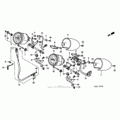 Схема узла: Спидометр для Honda GL1500 Valkyrie Deluxe