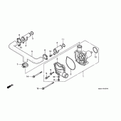 Схема вузла: Водяний насос для Honda GL1500 F6C