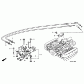 Схема узла: Reverse shift actuator для Honda GL1800 Gold Wing