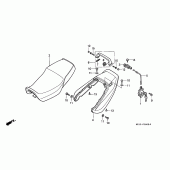 Схема вузла: Сидіння для Honda CB1000 CB1000F