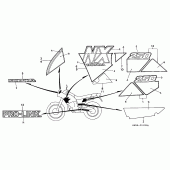 Схема вузла: Label read the manual для Honda NX250
