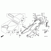 Схема вузла: Сидіння & Бічний обтічник для Honda CBF1000
