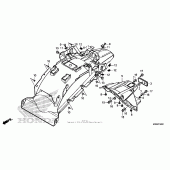 Схема вузла: Заднє крило для Honda CTX1300