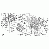 Схема узла: Головка цилиндра (FJS600D3/D4/D5/A3/A4/A5) для Honda FJS600 Silver Wing