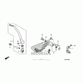 Схема вузла: Pedal + kick starter arm для Honda CRF250 CRF250R