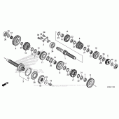 Схема вузла: Трансмісія для Honda CBR1000 CBR1000RR Fireblade
