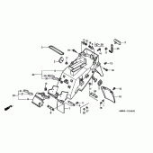 Схема вузла: Заднє крило для Honda VTR1000 Firestorm