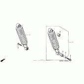 Схема узла: Задний амортизатор для Honda CB750 Nighthawk