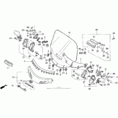 Схема вузла: Se вітрове скло для Honda GL1500 Gold Wing Special Edition