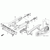 Схема вузла: Задній важіль (Маятник) для Honda VTR1000 Firestorm