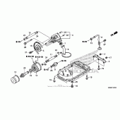Схема узла: Масляный насос & Поддон для Honda CTX1300
