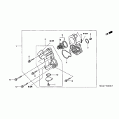 Схема узла: Водяной насос для Honda GL1800 Gold Wing