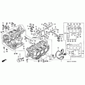Схема вузла: Cylinder block для Honda NRX1800 Valkyrie Rune