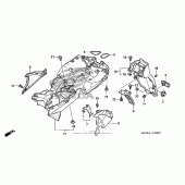 Схема вузла: Заднє крило для Honda VFR800 Interceptor