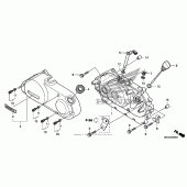 Схема узла: Правая крышка картера для Honda VT750 Shadow Aero